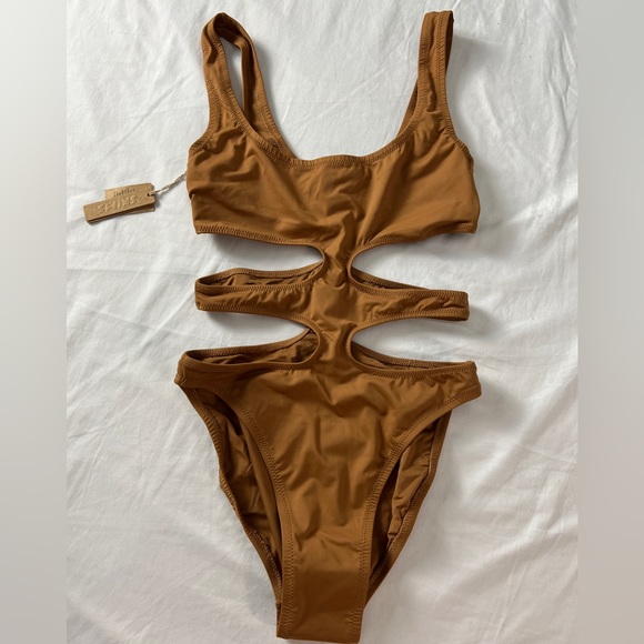 SKIMS Swim Monokini Cutout One Piece Bodysuit Swimsuit Bikini - Picture 2 of 3